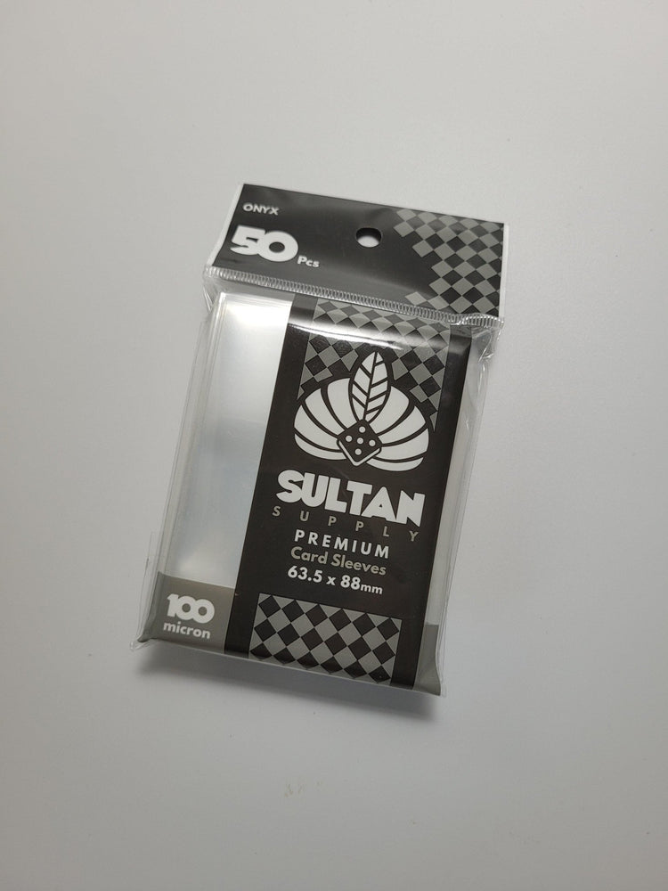 Sultan Supply Premium Card Sleeves: 63.5 x 88 mm Standard Onyx (100 microns) - Gaming Library
