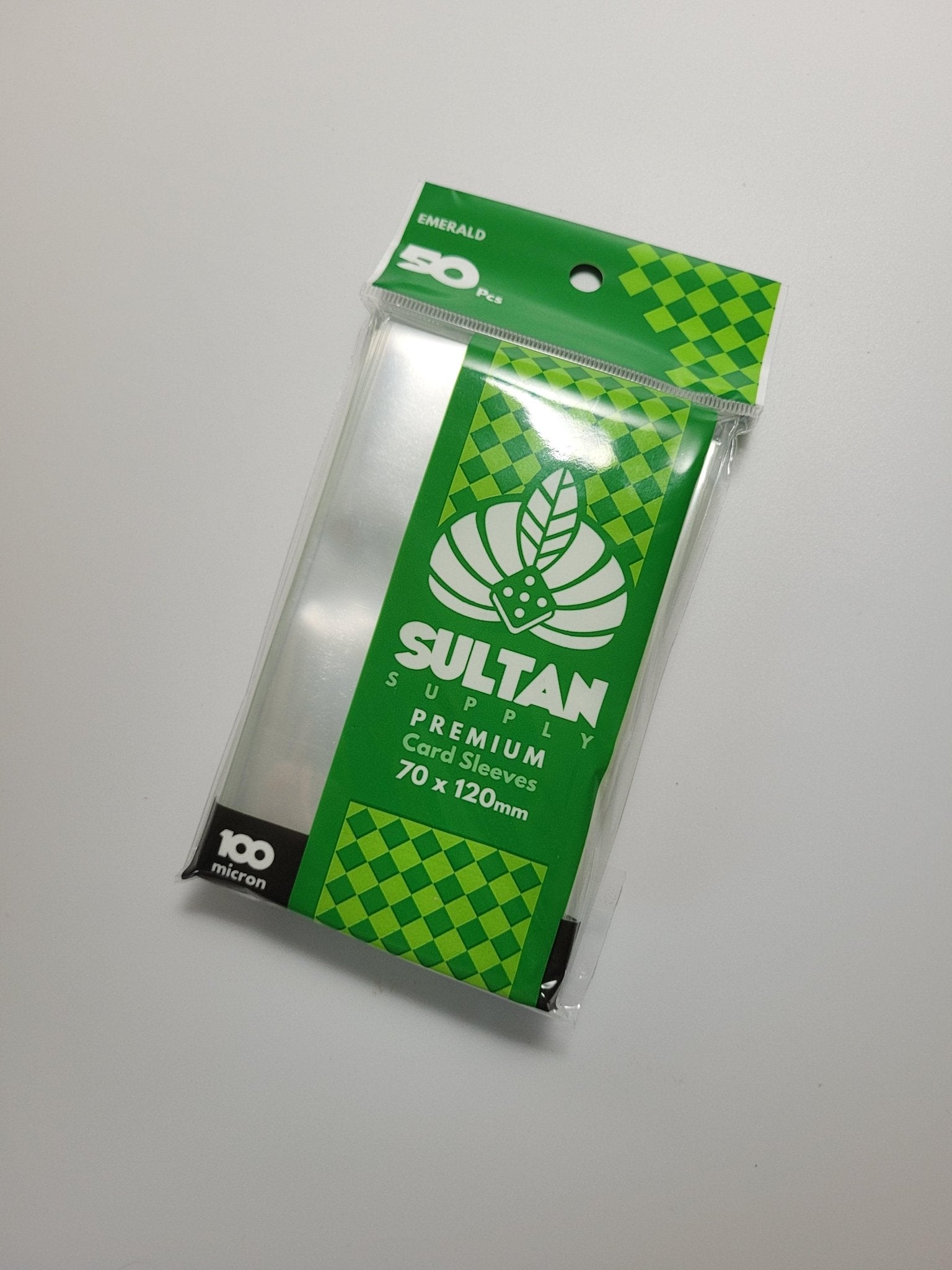 Sultan Supply Premium Card Sleeves: 70 x 120 mm Tarot Emerald (100 microns) - Gaming Library