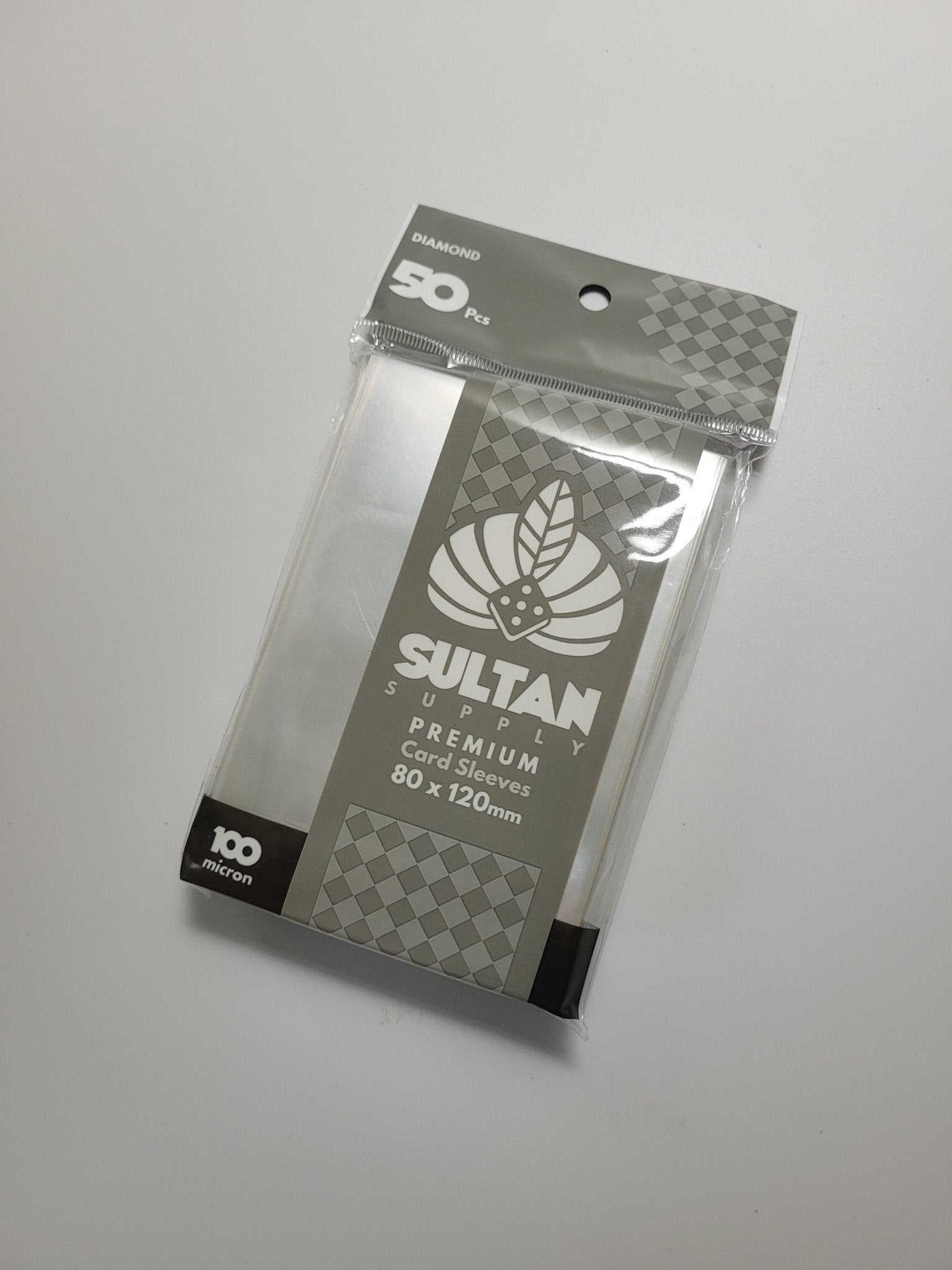 Sultan Supply Premium Card Sleeves: 80 x 120 mm Diamond (100 microns) - Gaming Library