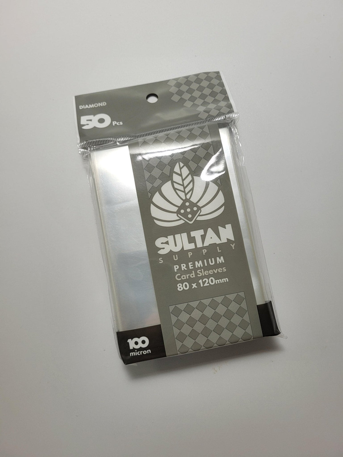 card sleeves 80 x 120 Sultan Supply Premium Card Sleeves: 80 x 120 mm Diamond (100 microns) – Gaming Library