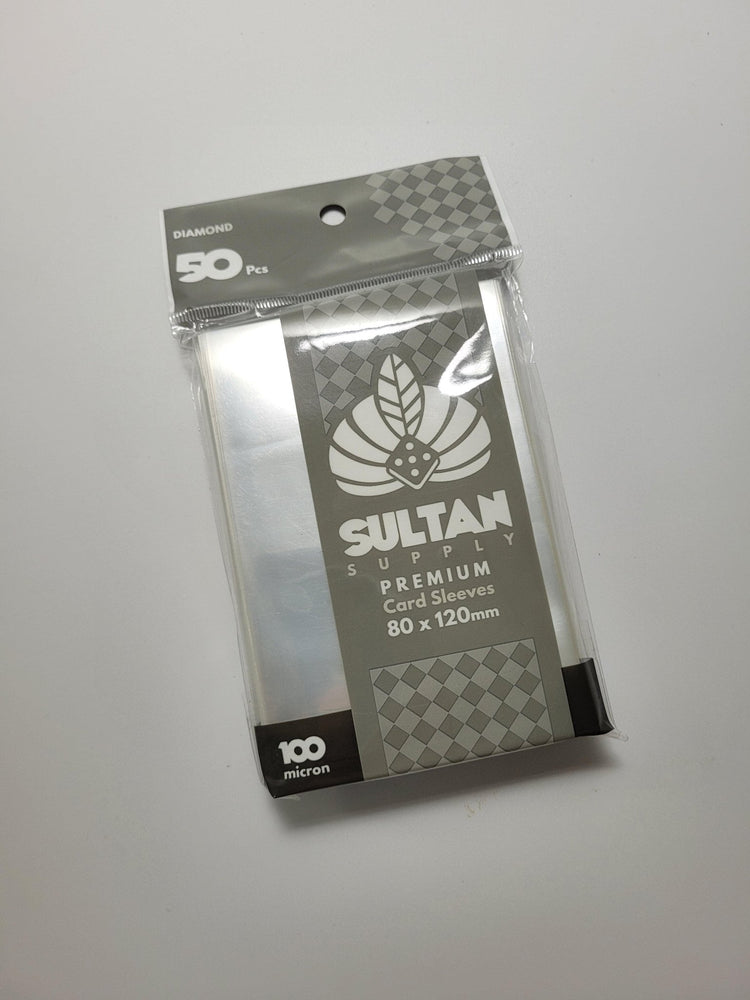 Sultan Supply Premium Card Sleeves: 80 x 120 mm Diamond (100 microns) - Gaming Library
