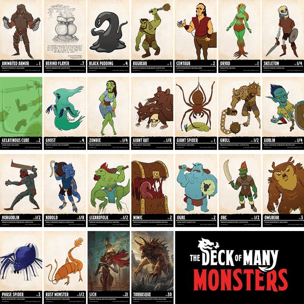 The Deck of Many Monsters 1 - Gaming Library