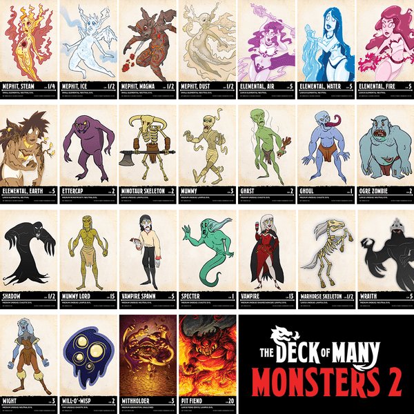 The Deck of Many Monsters 2 - Gaming Library