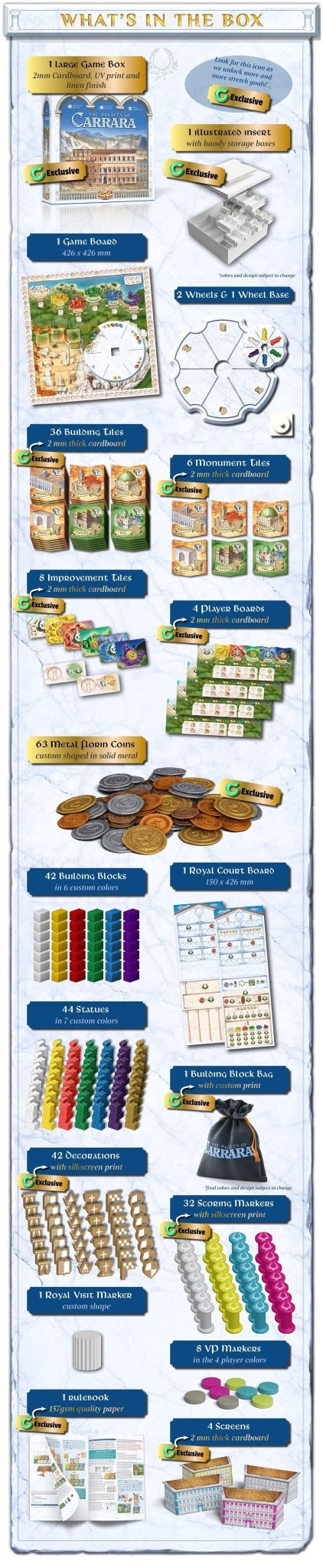 The Palaces of Carrara (Second Edition - Deluxe) - Gaming Library