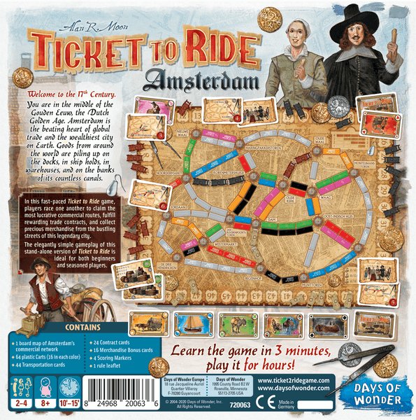Ticket to Ride: Amsterdam - Gaming Library