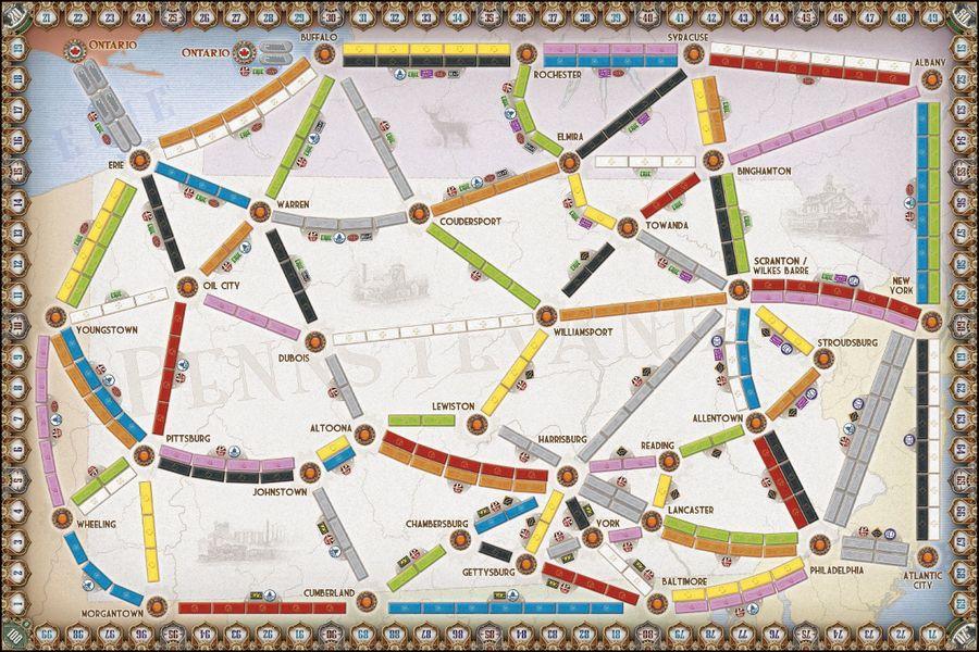 Ticket to Ride Map Collection: Volume 5 – United Kingdom & Pennsylvania - Gaming Library