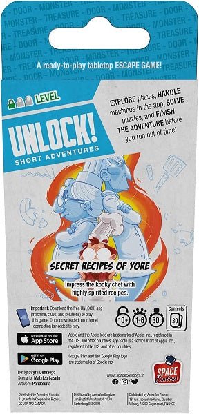 Unlock! Short Adventures - Secret Recipes Of Yore - Gaming Library