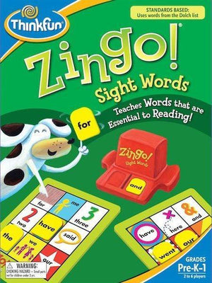 Zingo Sight Words - Gaming Library